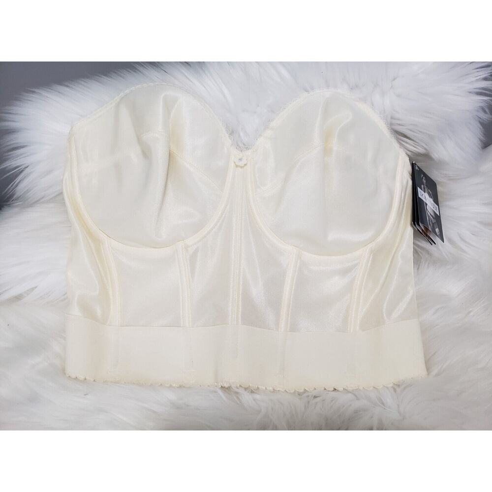 NEW 38D Dominique Women Ivory Noemi Low‎ Back Strapless Bustier Lingerie